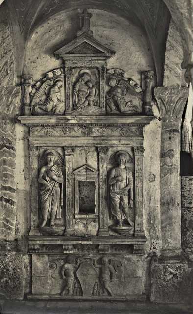 Anonimo — Civitacastellana, Cripta della Cattedrale. Ciborio del sec. XV — insieme